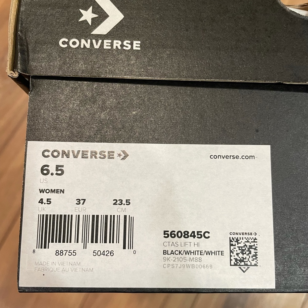 Converse platform black